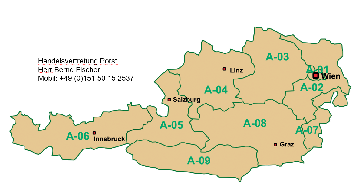 Vertriebsgebiet Osterreich